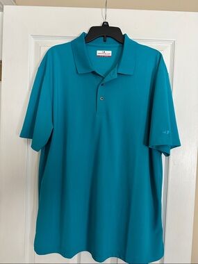 Grand Slam Men's Teal Blue Performance Polo